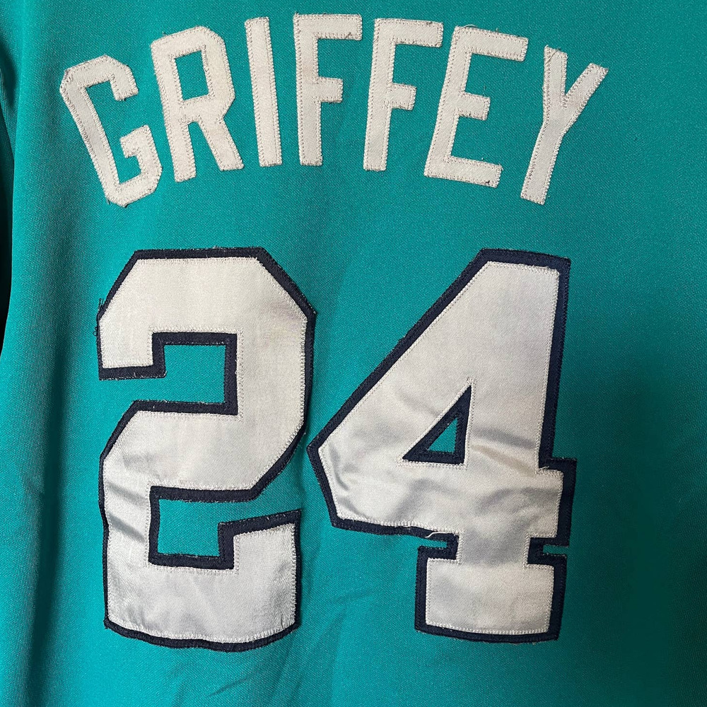 Majestic Vintage 1994 Ken Griffey Jr. Sz Medium Teal Baseball Jersey - Picture 4 of 15